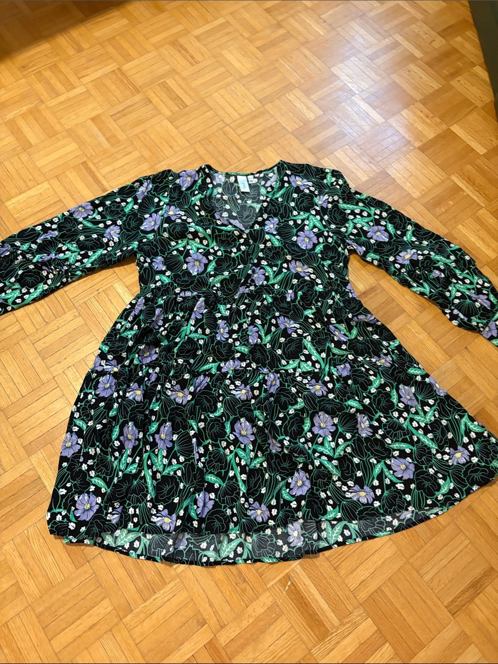 YAS Floral Long-Sleeve Dress